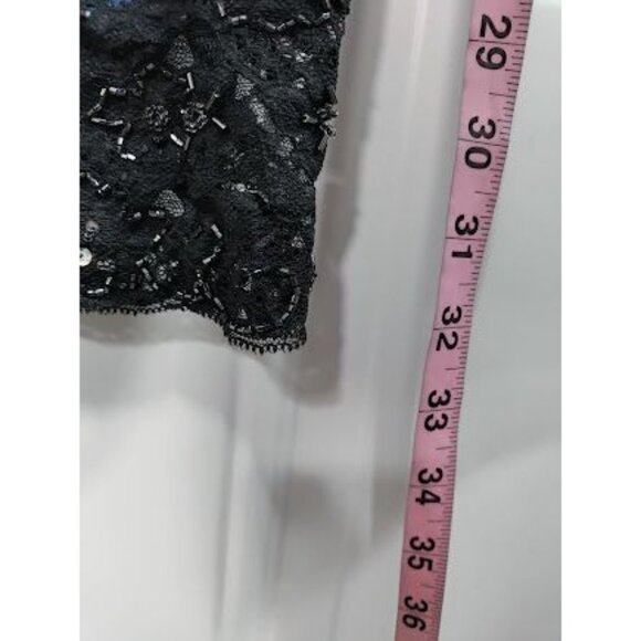 NWT Basix II Embroidered Sheer Side Mid Rise Denim Straight Jeans Blue Womens 4 - Picture 13 of 16